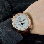 AAA Replica Blancpain Villeret Moonphase Classic Rose Gold Case White Dial 40 MM Automatic Watch